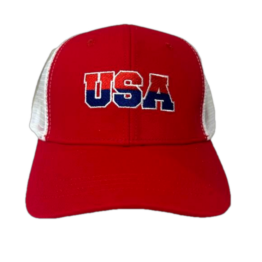 Fab Designs Red USA Patriotic SnapBack Cap